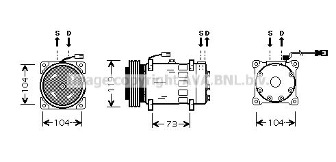 AVA QUALITY COOLING Kompresors, Gaisa kond. sistēma CNK180